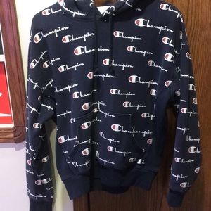Blue champion hoodie
